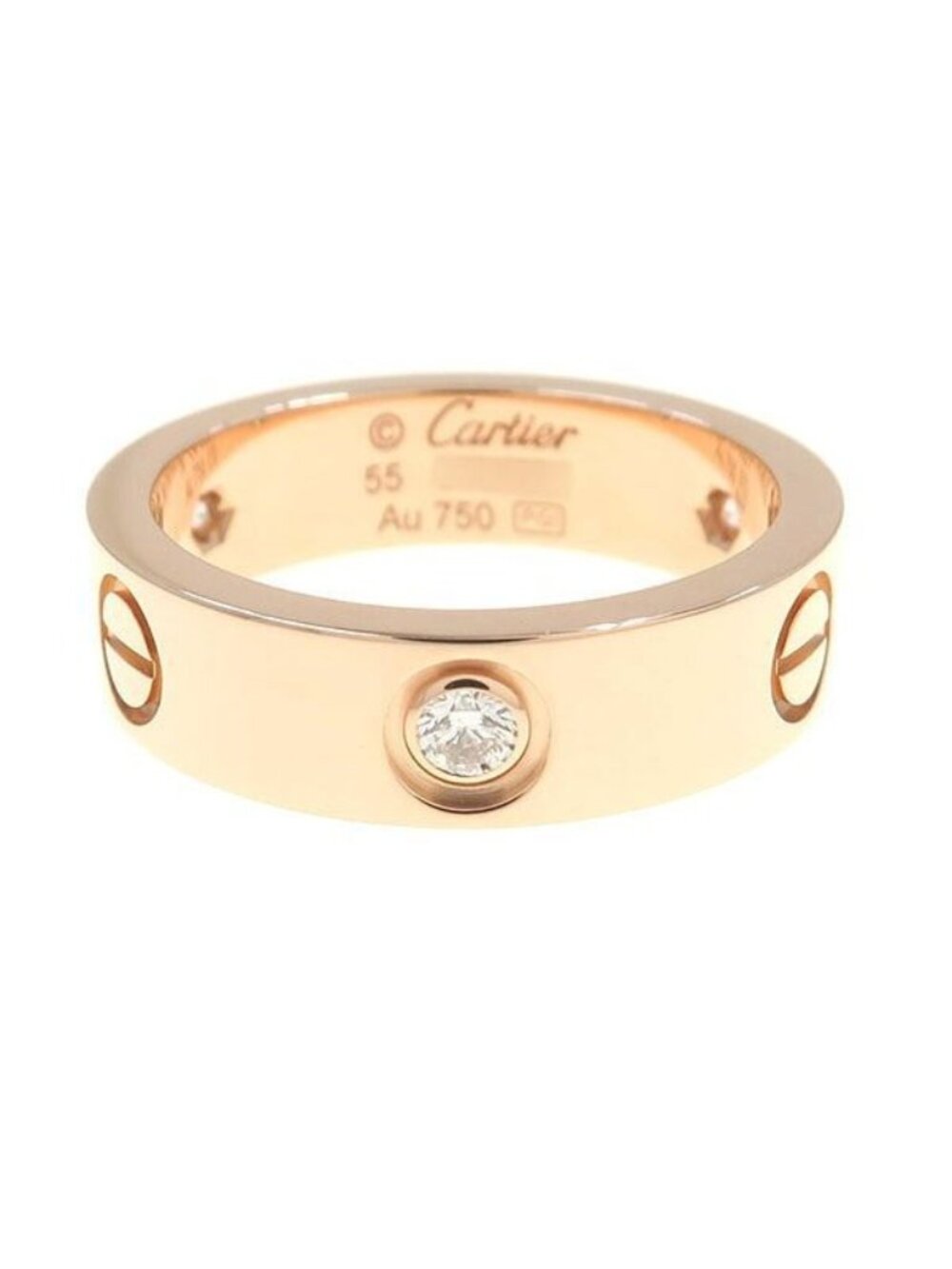 Cartier Love Ring Half Diamond 55